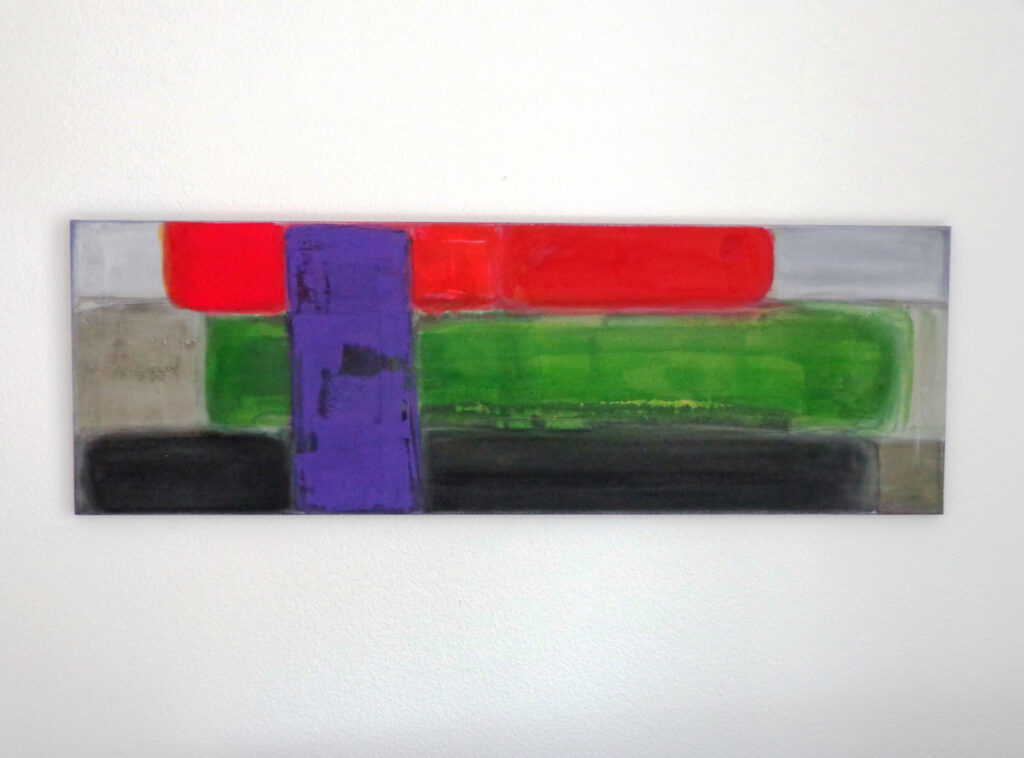 Abstrakte Felder, Acryl, 40 x 120cm, 450 sFr.