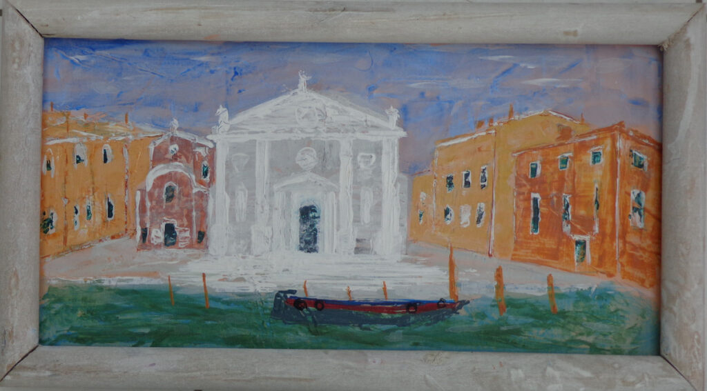 Piazza del Miracoli, Acryl auf Holzrahmen, 25 x 45 cm, 250 sFr.